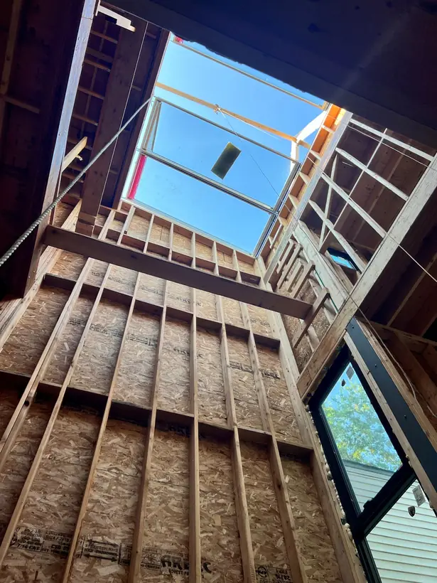 Longlight VELUX Modular Skylight installation by Well Roofing — Morse Street, photograph 2