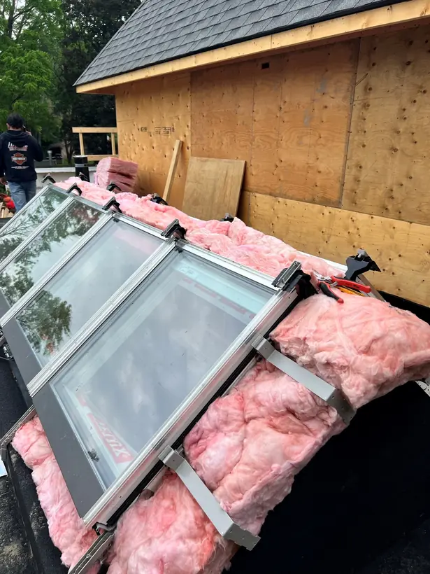 Ridgelight VELUX Modular Skylight installation by Well Roofing — Ridgelight on a new build, photograph 3