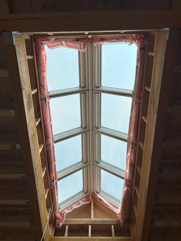 Ridgelight VELUX Modular Skylight installation by Well Roofing — Ridgelight on a new build, photograph 10